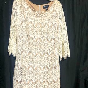 Cream lace dress